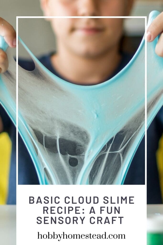 Basic Cloud Slime Recipe A Fun Sensory Craft