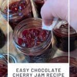 Easy Chocolate Cherry Jam Recipe from Scratch