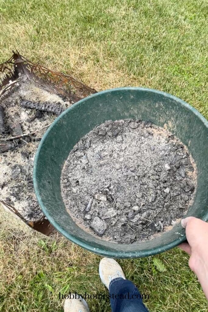 Adding Ashes to Container