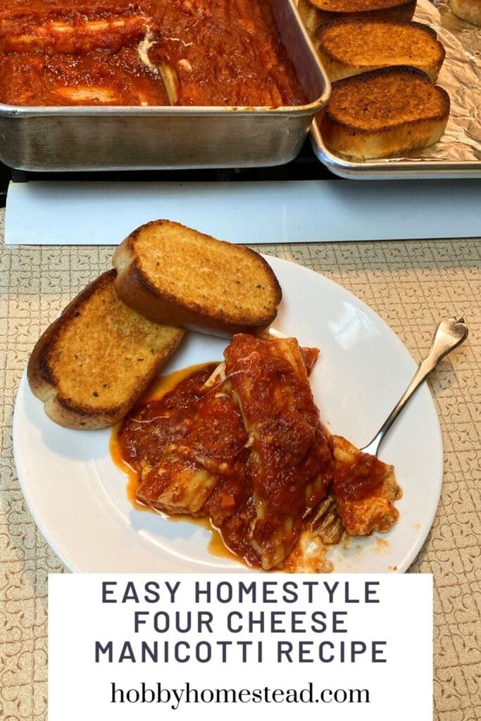 Easy Homestyle Four Cheese Manicotti Recipe