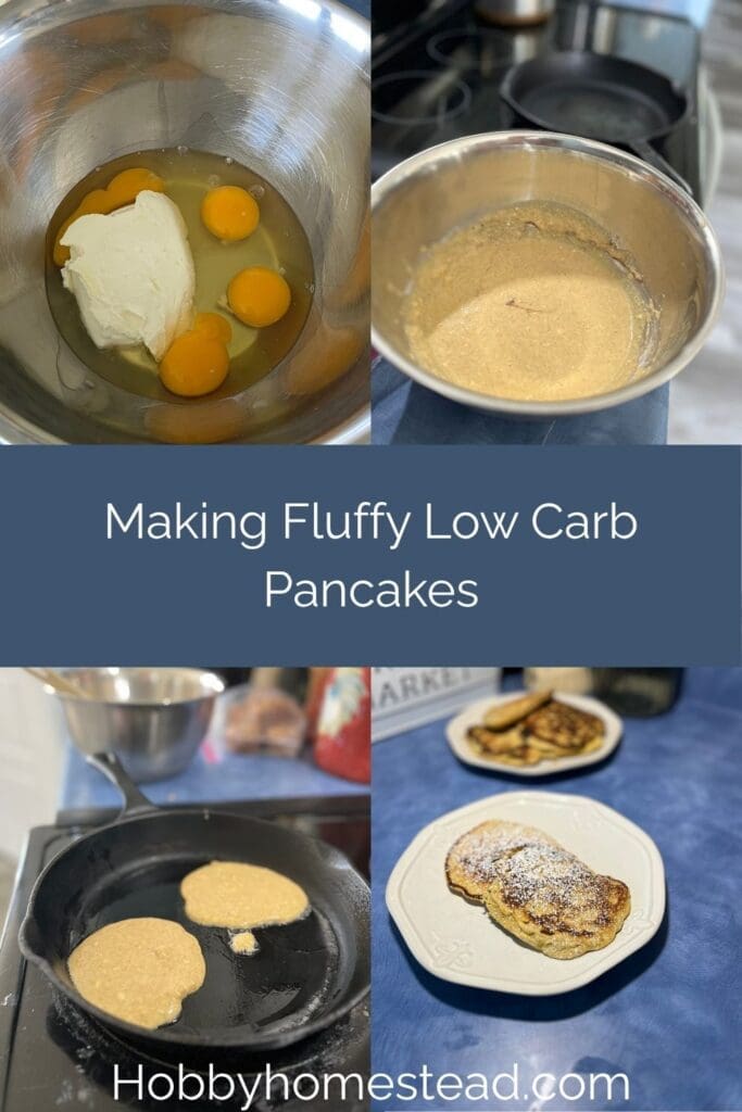 Making Fluffy Low Carb Pancakes